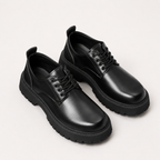 Men’s Loafers – Smart Waterproof Black Leather-Style Slip-On Shoes