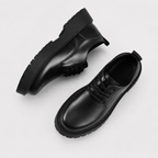 Men’s Loafers – Smart Waterproof Black Leather-Style Slip-On Shoes