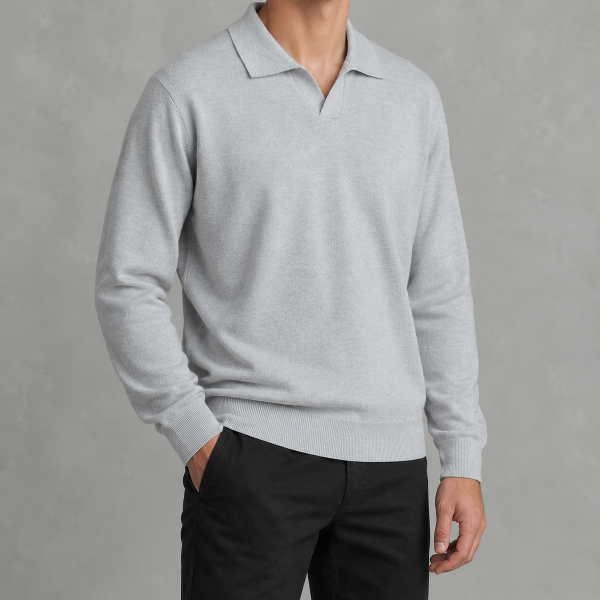 Men’s Wool Jumper – Loose Fit Warm Knitted Pullover for Autumn & Winter