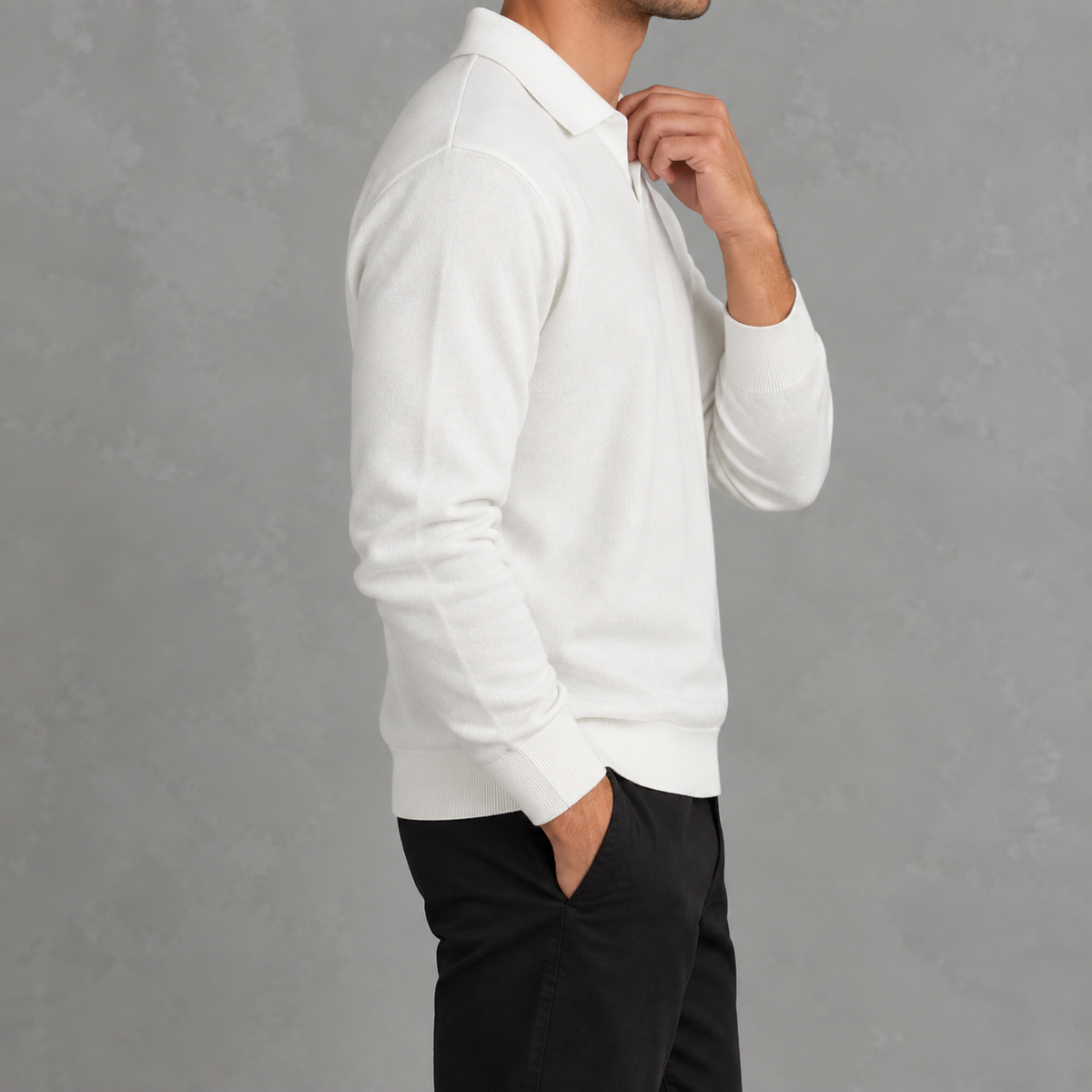 Men’s Wool Jumper – Loose Fit Warm Knitted Pullover for Autumn & Winter