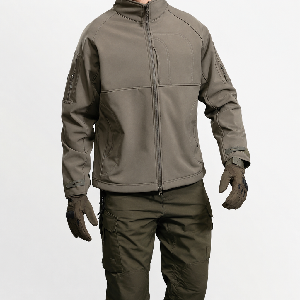 Men’s Waterproof Jacket – Lightweight Outdoor Stand Collar Coat