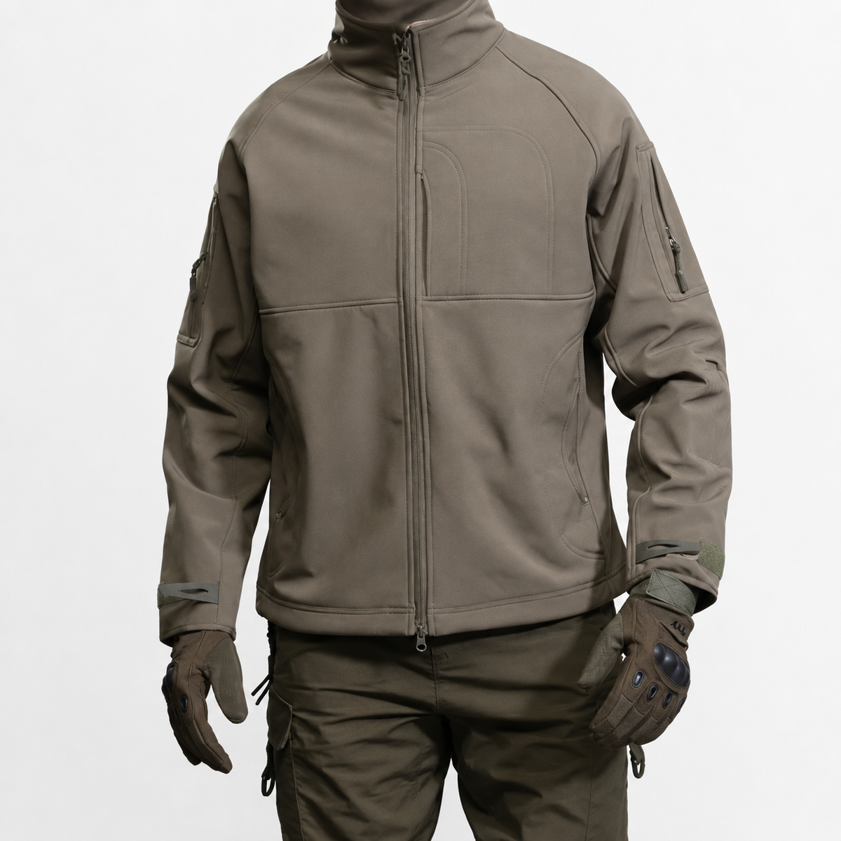Men’s Waterproof Jacket – Lightweight Outdoor Stand Collar Coat