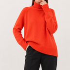 Women’s Oversized Jumper – Loose Fit Long Sleeve Casual Knit Pullover