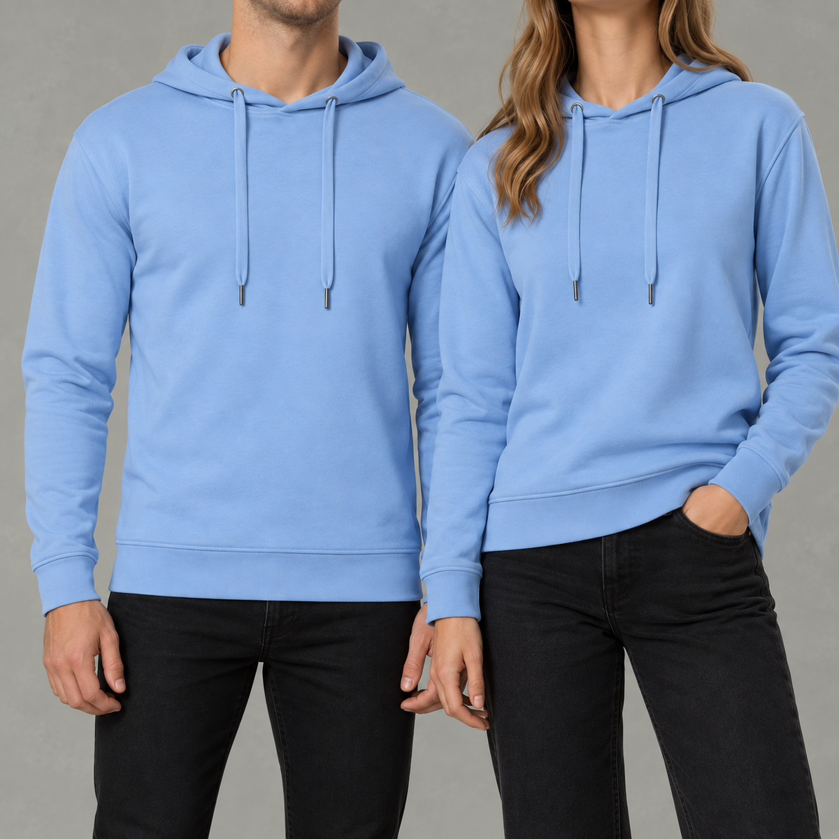 Unisex Cotton Jumper – Drop Shoulder Loose Fit Pullover Sweatshirt