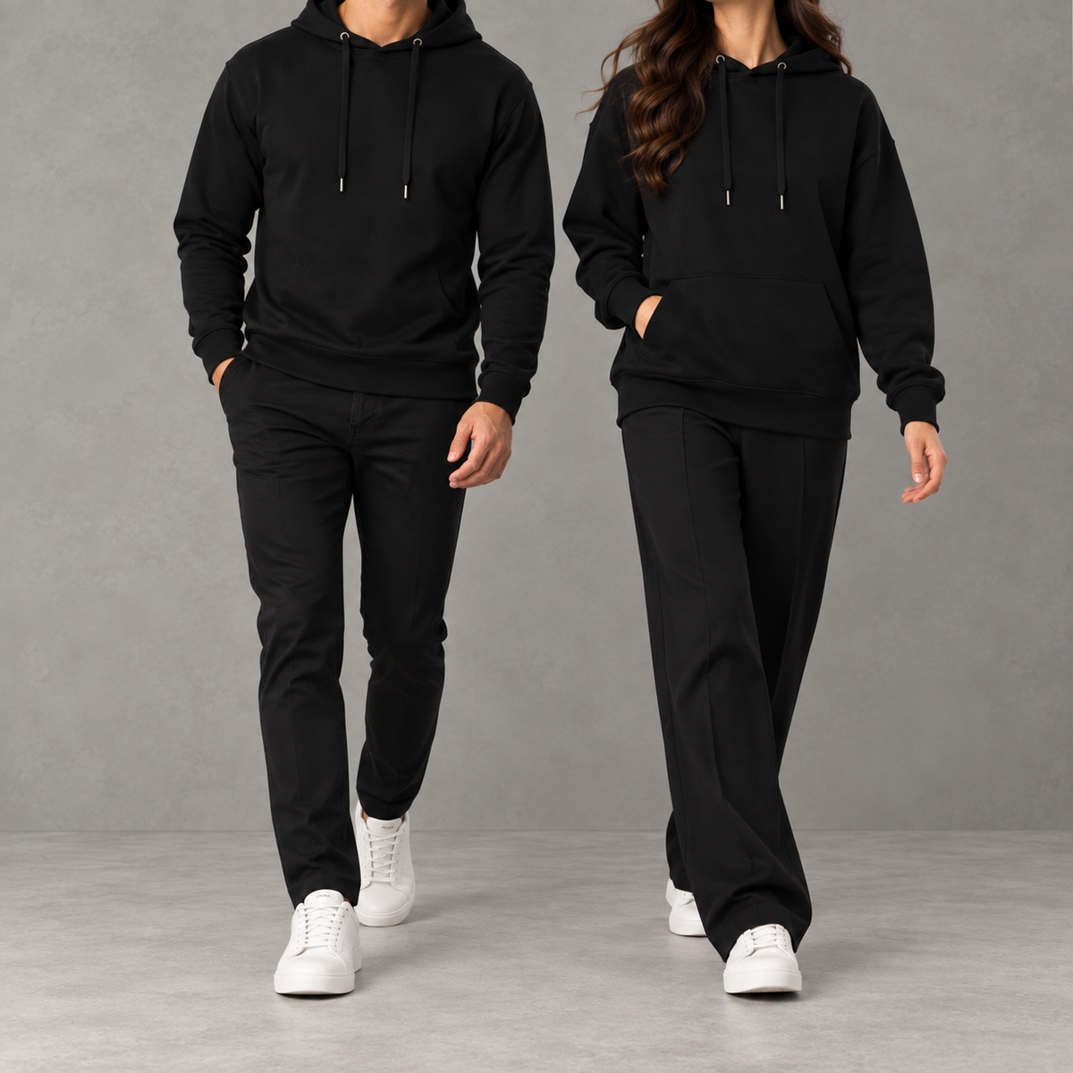 Unisex Cotton Jumper – Drop Shoulder Loose Fit Pullover Sweatshirt