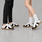 Unisex Retro Trainers – German-Style Low Top Lace-Up Shoes