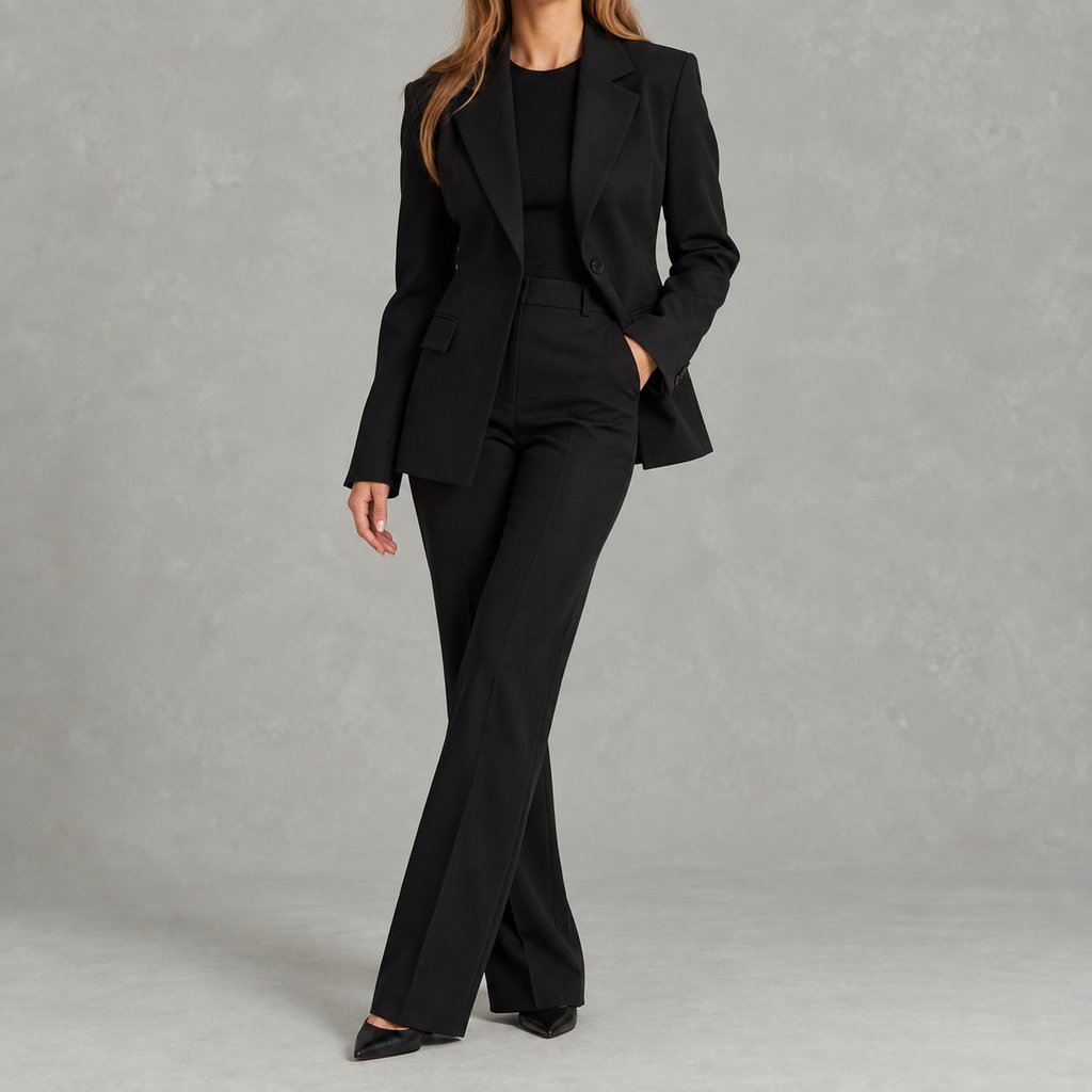 Women’s Blazer – Slim Fit Solid Colour Tailored Jacket