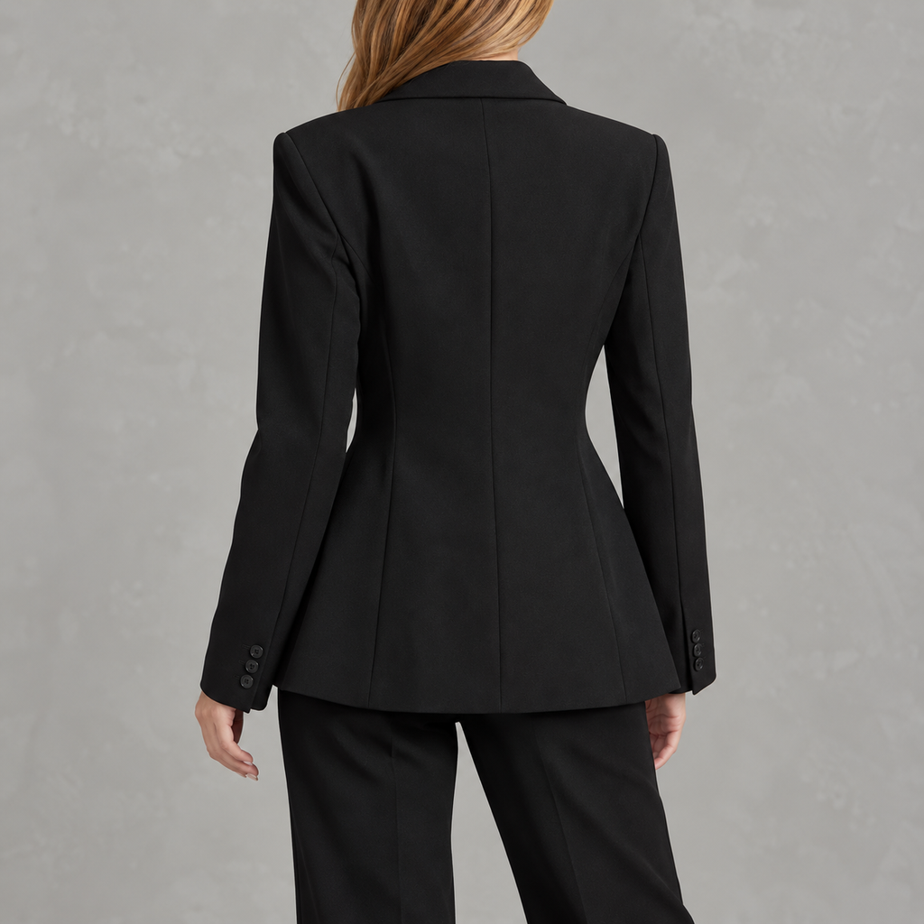 Women’s Blazer – Slim Fit Solid Colour Tailored Jacket