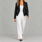 Women’s Blazer – Tailored Casual Regular Sleeve Jacket