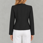 Women’s Blazer – Tailored Casual Regular Sleeve Jacket