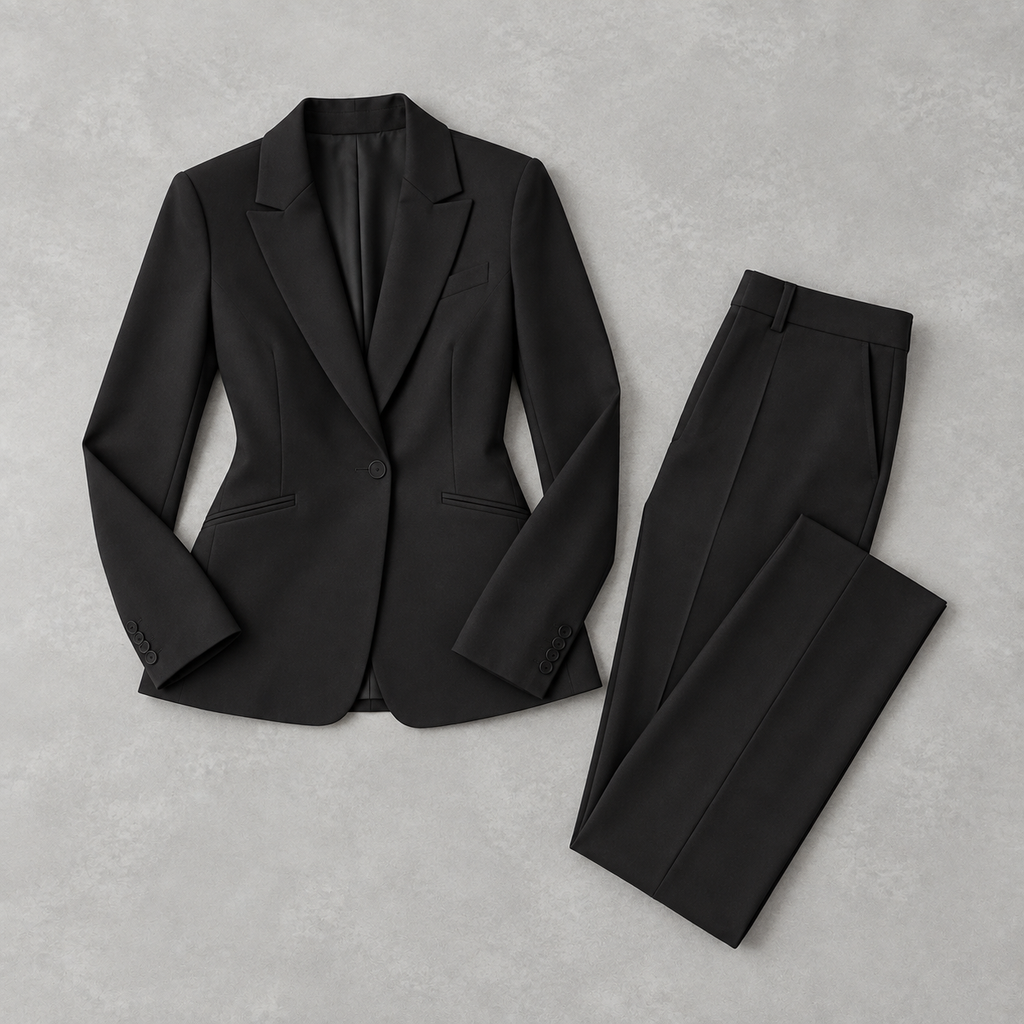 Women’s Business Suit – Tailored Blazer and Trousers Two-Piece Set
