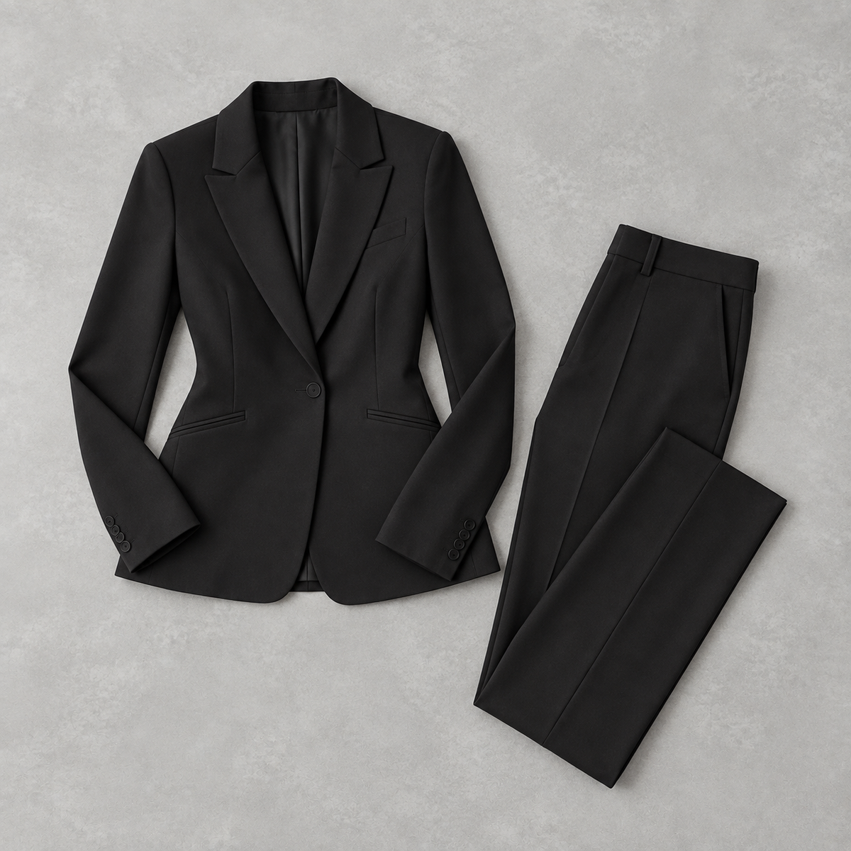 Women’s Business Suit – Tailored Blazer and Trousers Two-Piece Set
