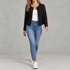 Women’s Cardigan Jacket – Slim Fit Open Front Long Sleeve Office Blazer