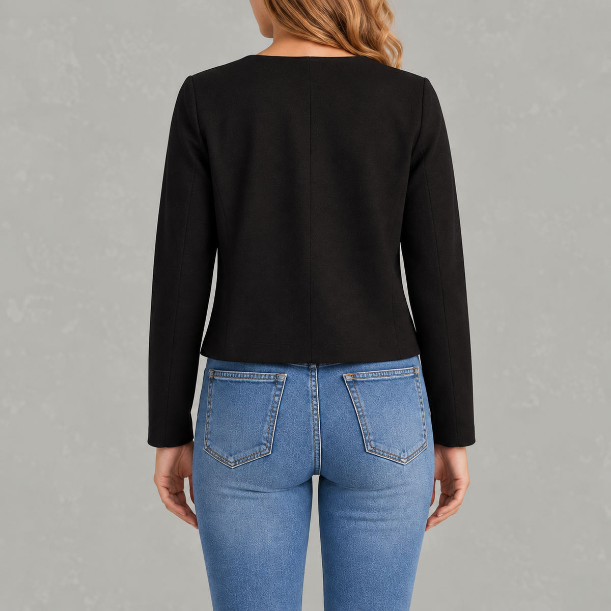 Women’s Cardigan Jacket – Slim Fit Open Front Long Sleeve Office Blazer