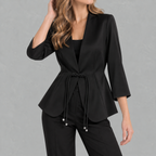 Women’s Cropped Blazer – Short Classic Jacket for Smart Casual Wear
