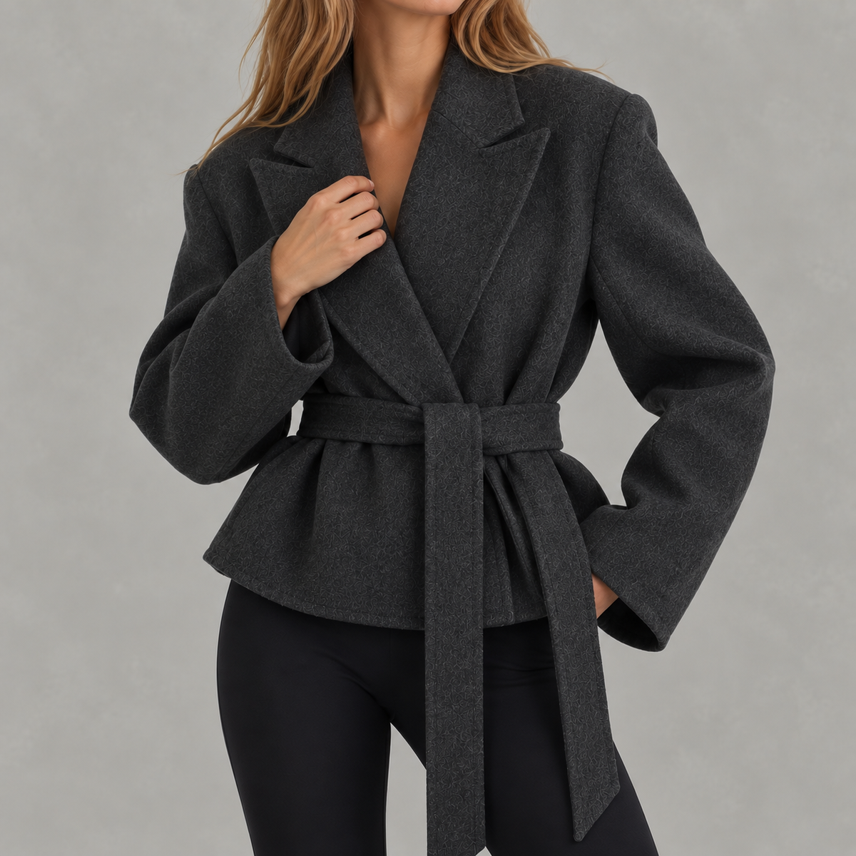 Women’s Cropped Blazer – Short Tailored Jacket for Smart Casual Wear
