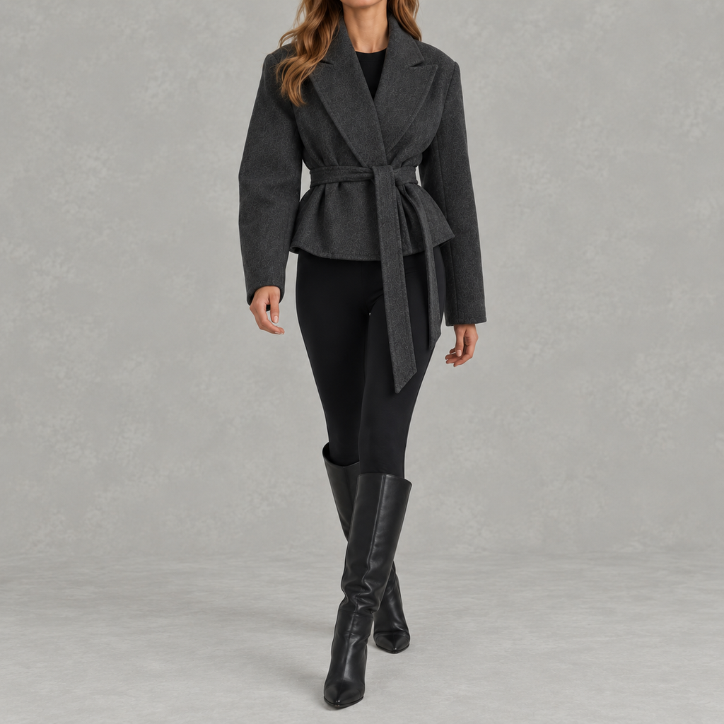 Women’s Cropped Blazer – Short Tailored Jacket for Smart Casual Wear