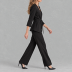 Women’s Cropped Blazer – Short Classic Jacket for Smart Casual Wear