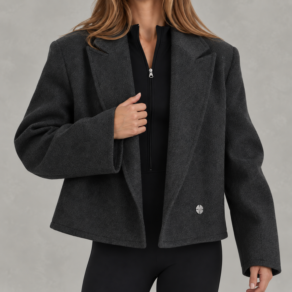 Women’s Cropped Blazer – Short Tailored Jacket for Smart Casual Wear
