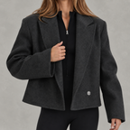 Women’s Cropped Blazer – Short Tailored Jacket for Smart Casual Wear