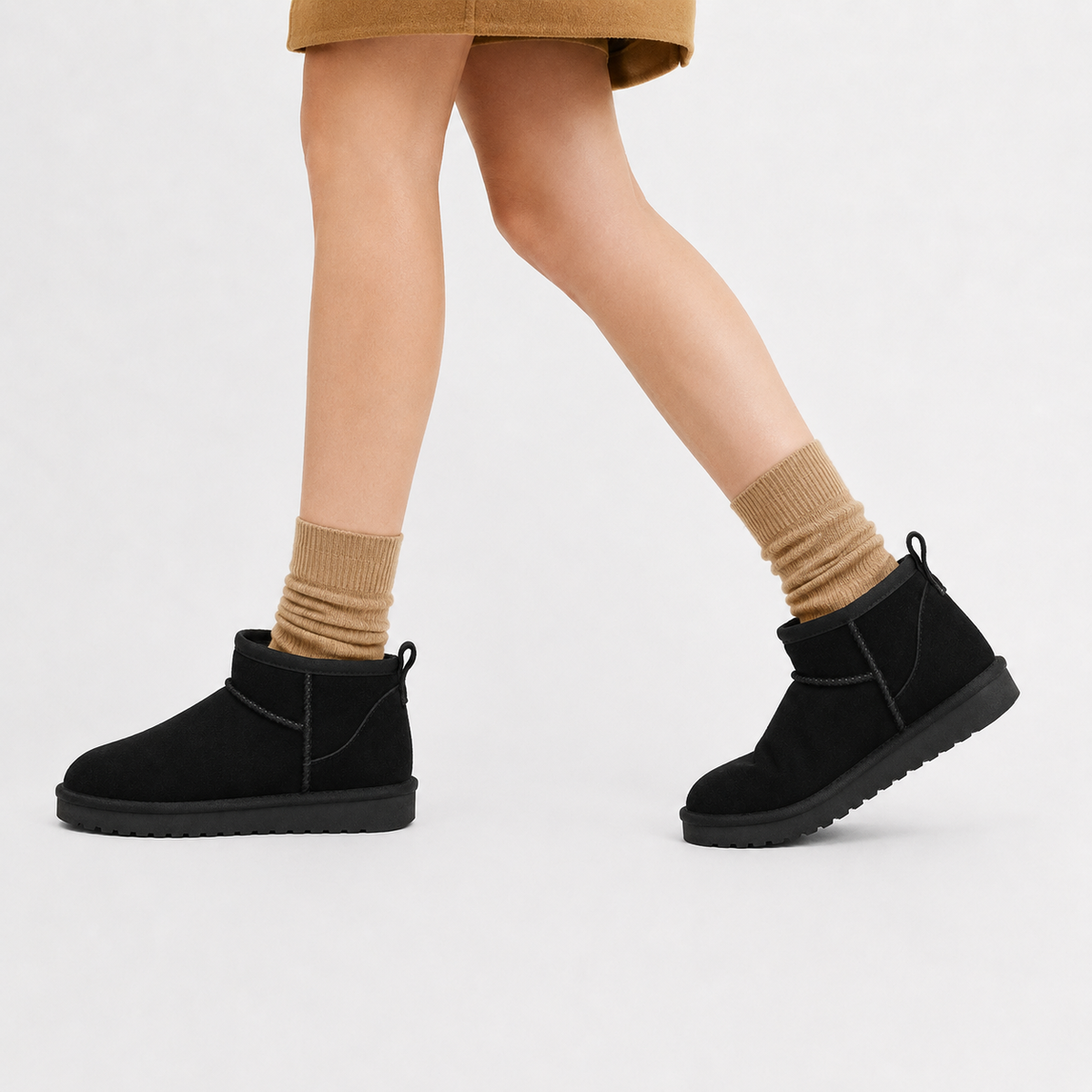 Women’s Snow Boots – Short Warm Winter Boots with Fur Lining