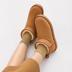 Women’s Snow Boots – Short Warm Winter Boots with Fur Lining