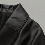 Women’s Faux Leather Jacket – Loose Fit Short Coat