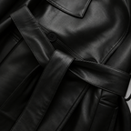 Women’s Faux Leather Jacket – Loose Fit Short Coat