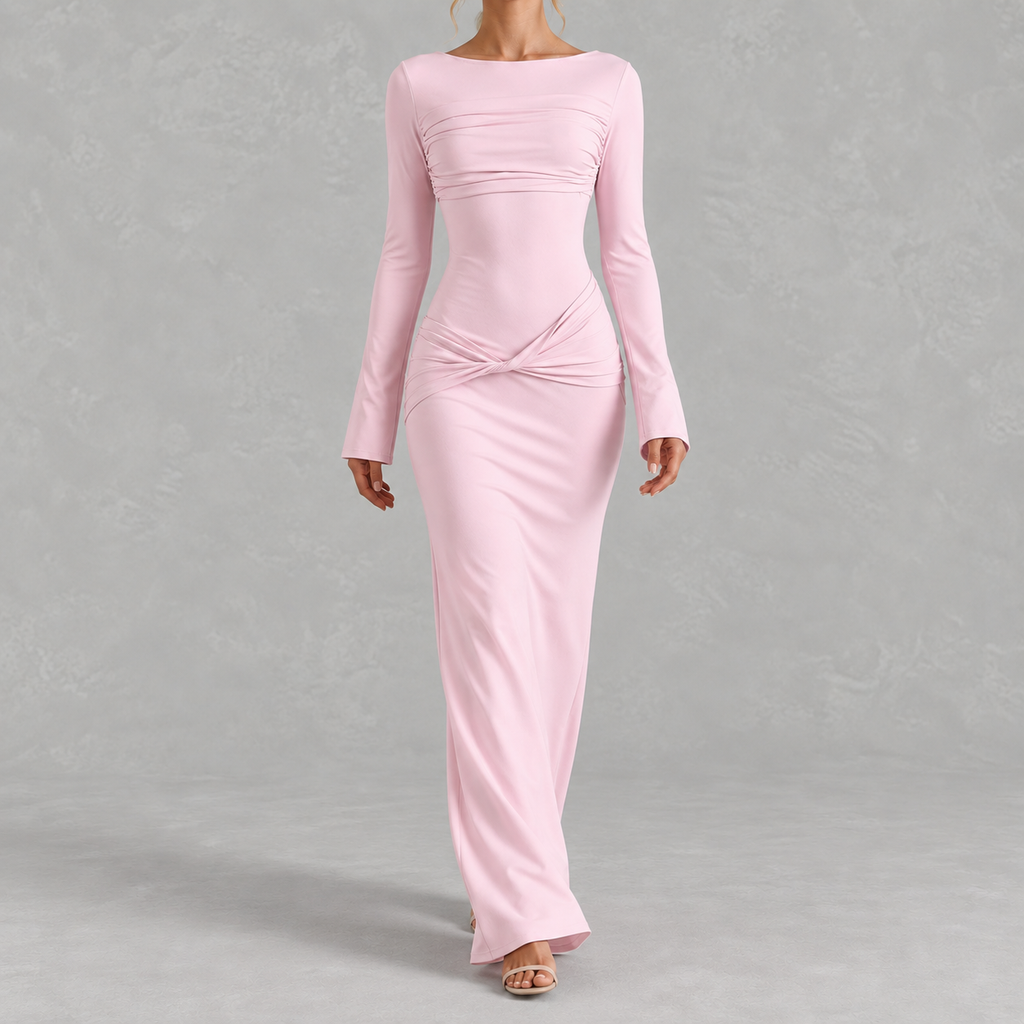 Women’s Fitted Dress – Slim Fit Elegant Figure-Hugging Dress