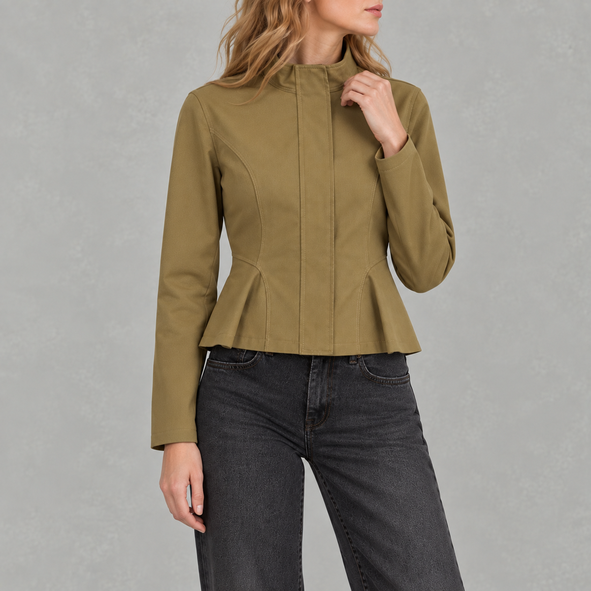 Women’s Fitted Jacket – Waist-Cinching Slim Fit Tailored Jacket