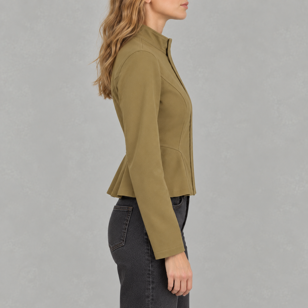 Women’s Fitted Jacket – Waist-Cinching Slim Fit Tailored Jacket