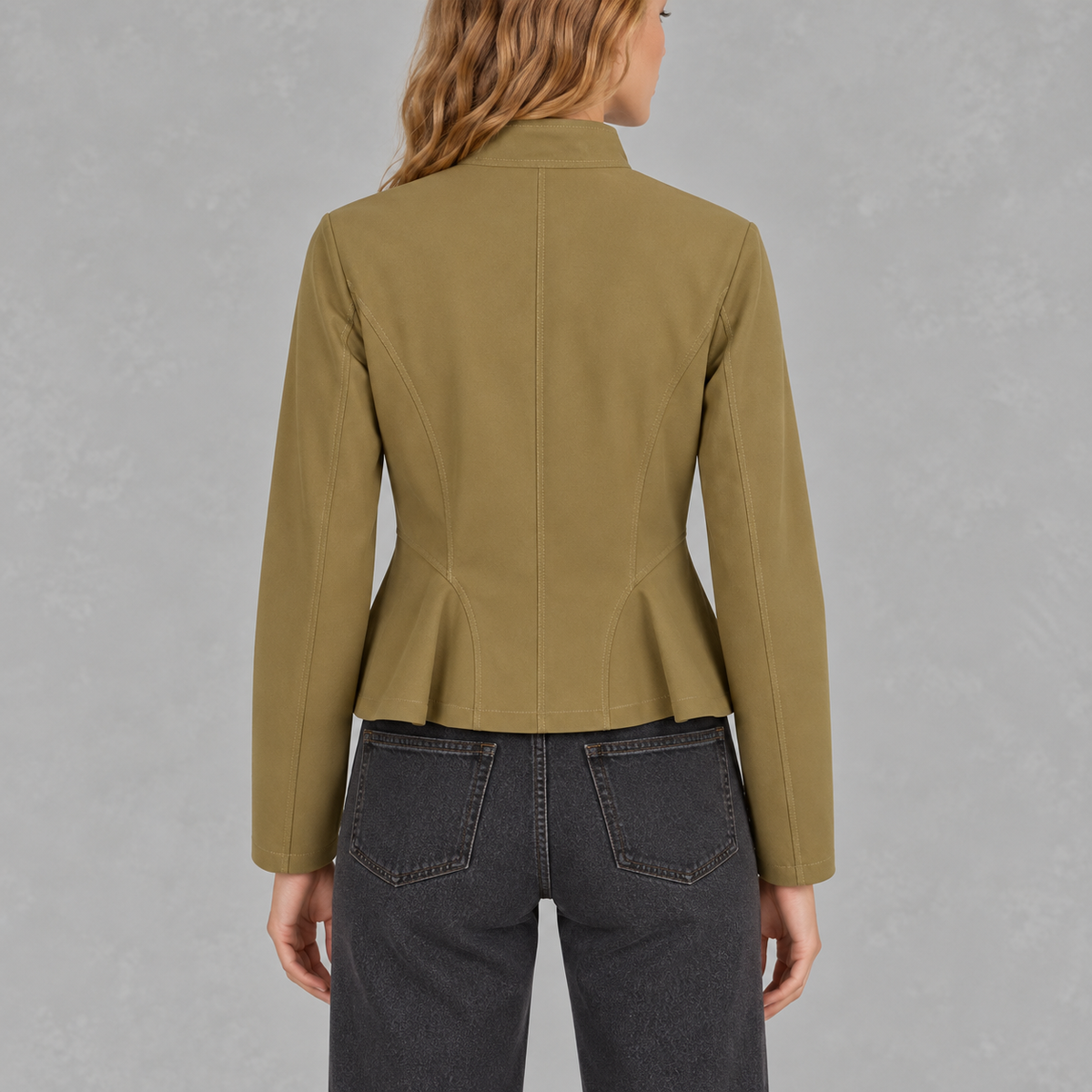 Women’s Fitted Jacket – Waist-Cinching Slim Fit Tailored Jacket