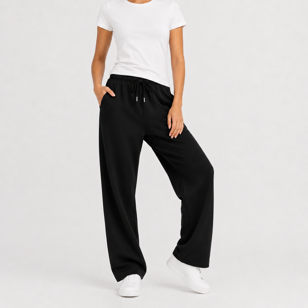 Women’s Joggers – Loose Fit Fleece Lined Trousers with Elasticated Waist