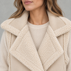 Women’s Fleece Waistcoat – Loose Fit Sleeveless Wool Style Gilet