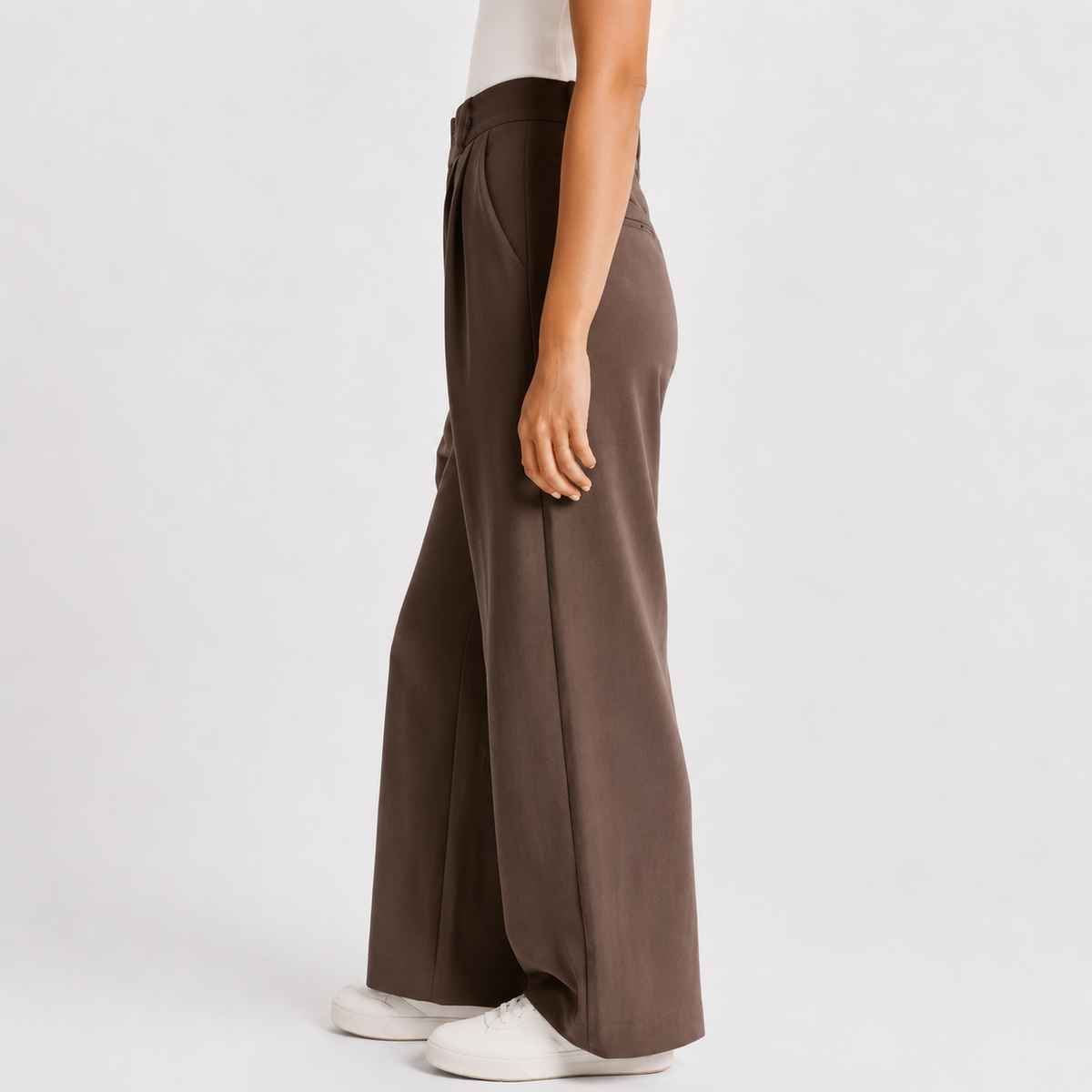 Women’s High Waist Trousers – Wide Leg Tailored Trousers