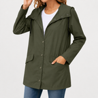 Women’s Waterproof Jacket – Hooded Hiking Raincoat for Outdoor Activities