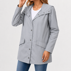 Women’s Waterproof Jacket – Hooded Hiking Raincoat for Outdoor Activities