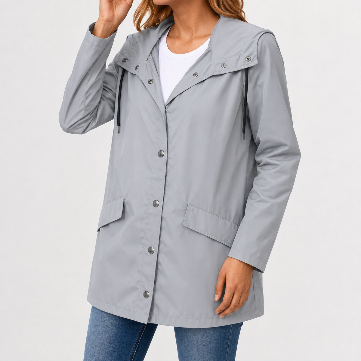 Women’s Waterproof Jacket – Hooded Hiking Raincoat for Outdoor Activities