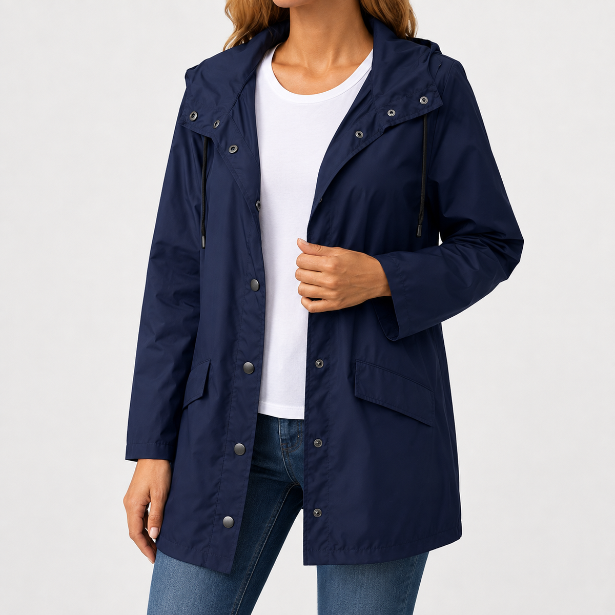 Women’s Waterproof Jacket – Hooded Hiking Raincoat for Outdoor Activities