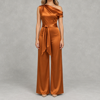 Women’s Jumpsuit Autumn Dress – Slim Fit Solid Colour Long Sleeve One-Piece
