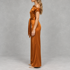 Women’s Jumpsuit Autumn Dress – Slim Fit Solid Colour Long Sleeve One-Piece