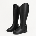 Women’s Knee High Boots – Chunky Heel Knight Boots with Side Zip