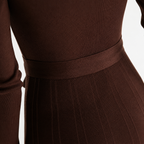 Women’s Knit Dress – Midi Jumper Dress with Long Sleeves