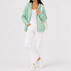 Women’s Knitted Hoodie – Full Zip Hooded Cardigan Jumper
