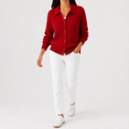 Women’s Knitted Cardigan – Long Sleeve Button Front Jumper