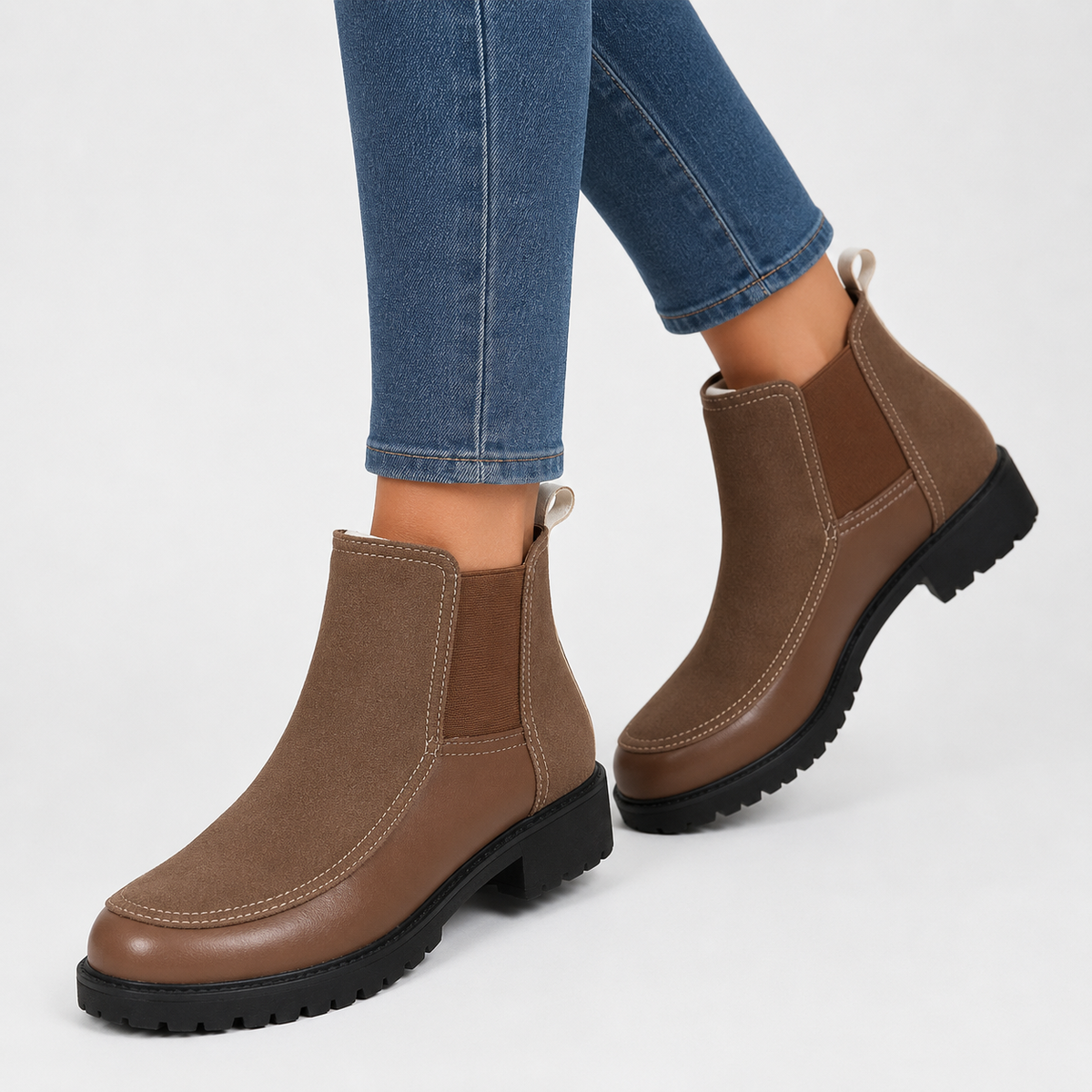 Women’s Platform Ankle Boots – Short Chunky Sole Martin Boots