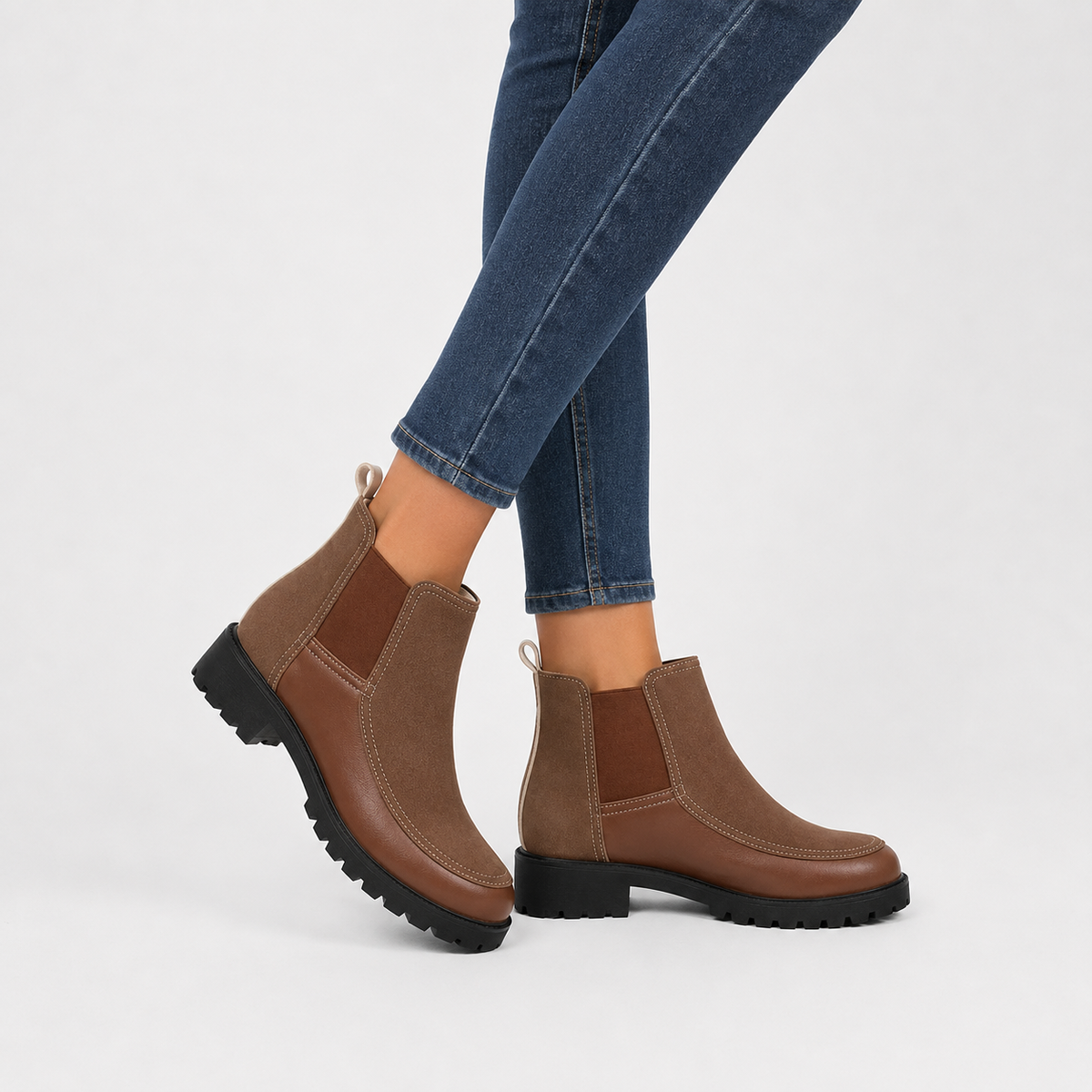 Women’s Platform Ankle Boots – Short Chunky Sole Martin Boots