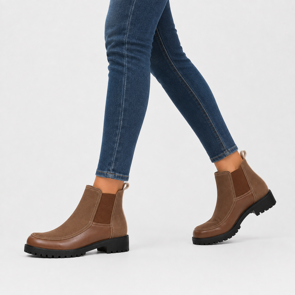 Women’s Platform Ankle Boots – Short Chunky Sole Martin Boots