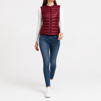 Women’s Quilted Gilet – Lightweight Slim Fit Sleeveless Padded Waistcoat