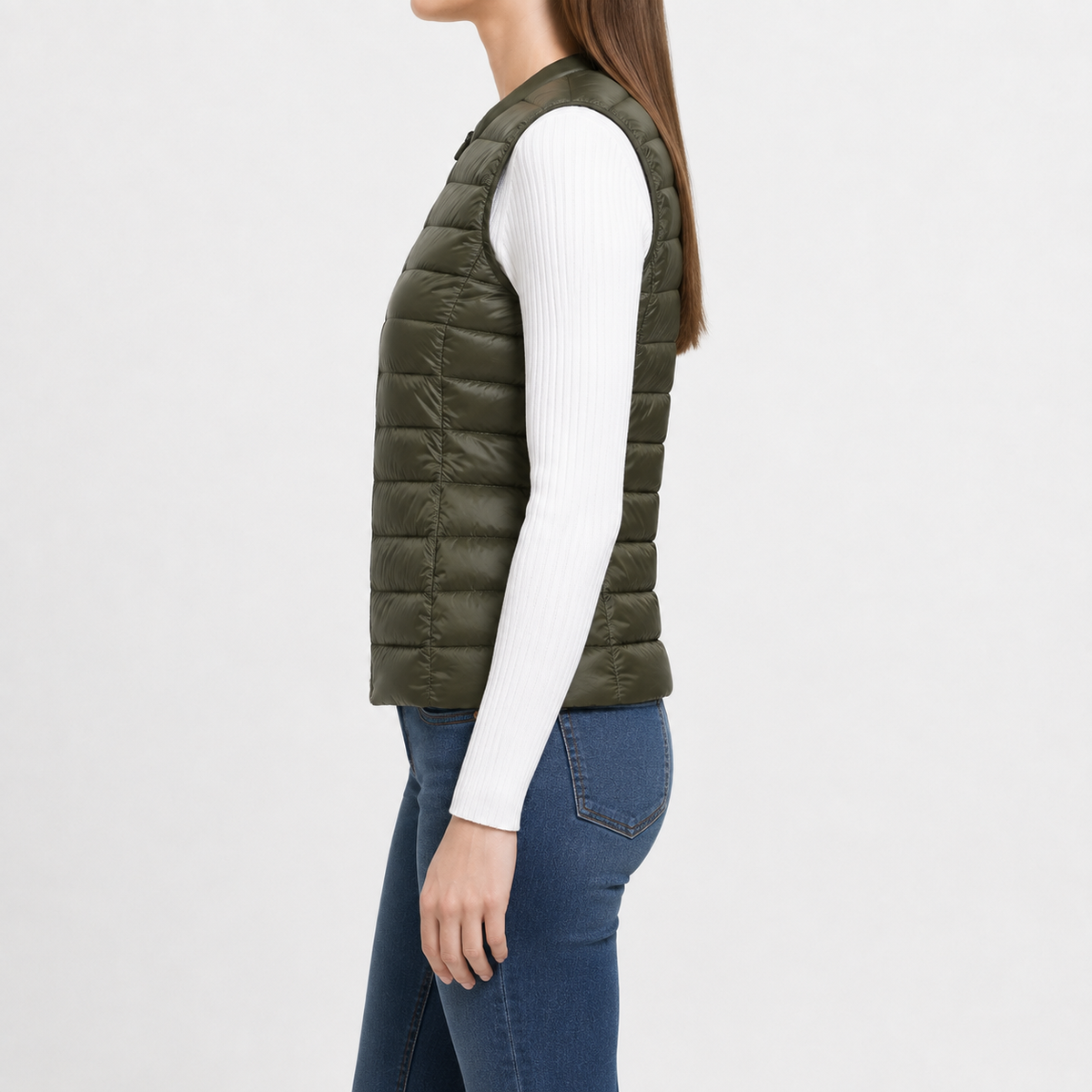 Women’s Quilted Gilet – Lightweight Slim Fit Sleeveless Padded Waistcoat